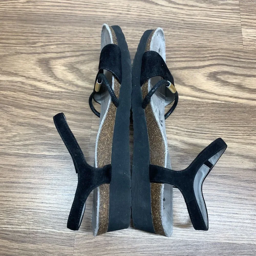 Abeo Womens Sandal Bio System‎ Orthotic Comfort Black Open Toe Size 10